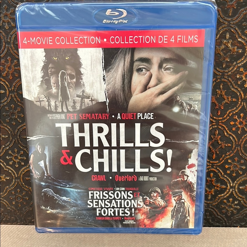 NWT Thrills & Chills 4-Movie Collection Blu-ray